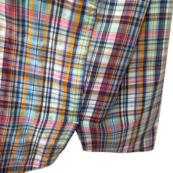 Croft & Barrow Blue Multi-color Plaid Short Sleeve Shirt Size 2XB - Picture 7 of 12